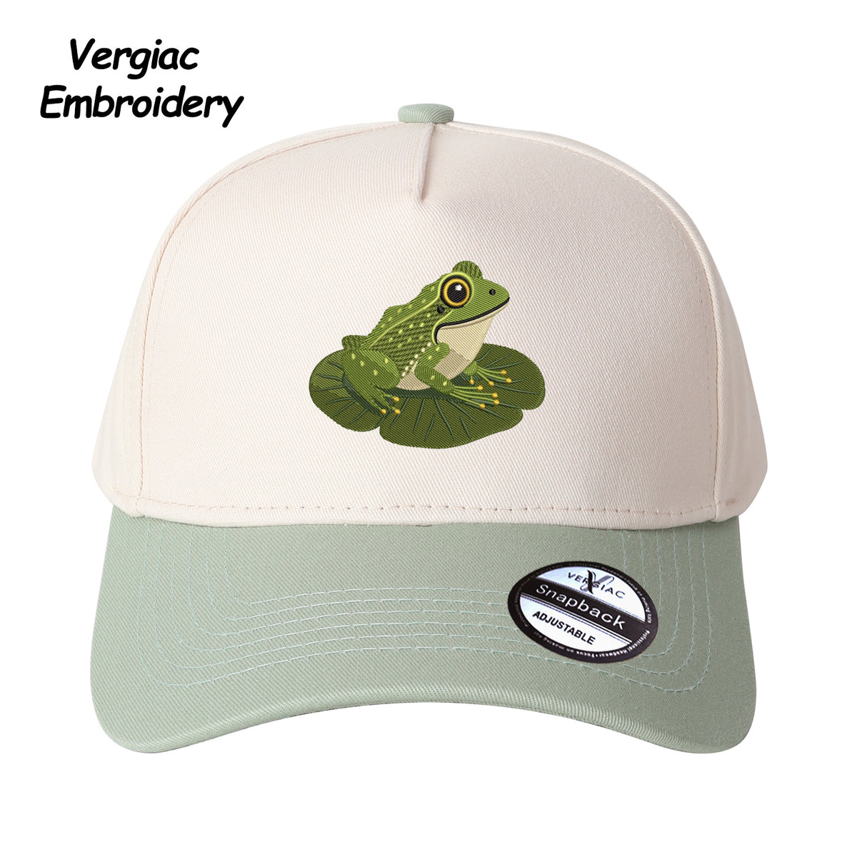 Frog Embroidered Trucker Hat