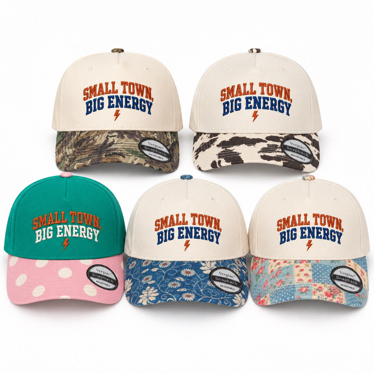 Small Town, Big Energy 5-Panel Trucker Hat