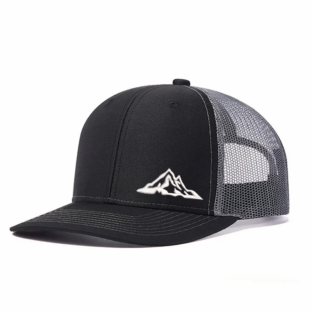 Snowy Mountain Embroidered Trucker Hat / Mesh Cap