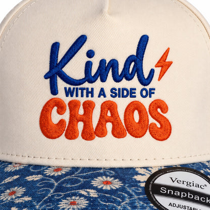 5-Panel Embroidered Cotton Trucker Hat with Printed Brim and Structured Front, Adjustable Unisex Baseball Cap, 1 Piece