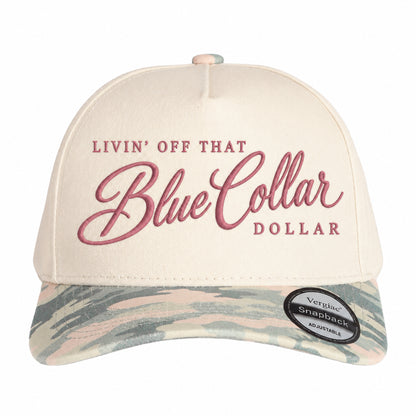 Livin Off That Blue Collar Dollar 5-Panel Trucker Hat