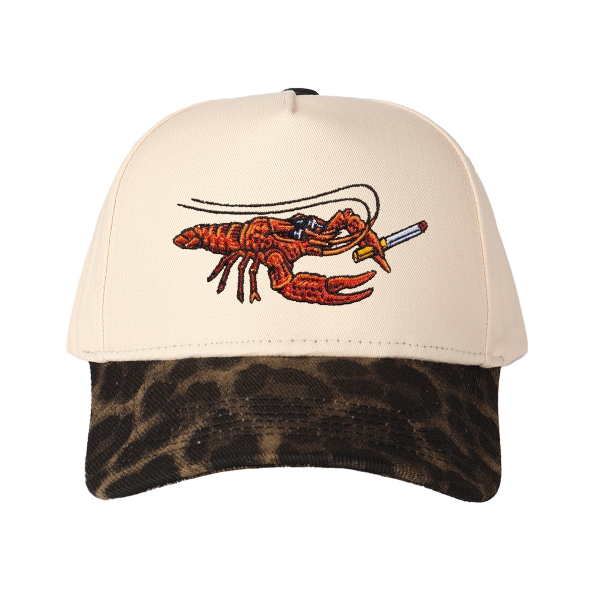 Cartoon Crayfish Embroidered Trucker Hat