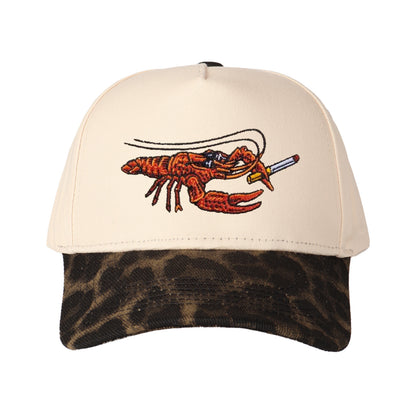 Cartoon Crayfish Embroidered Trucker Hat