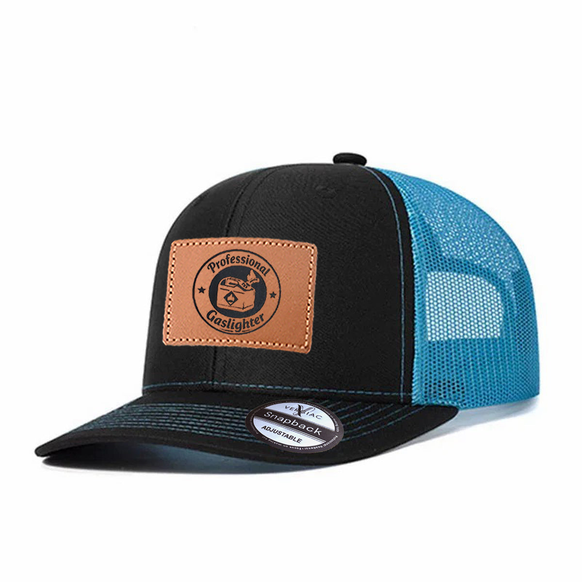 Professional Gaslighter Leather Patch Trucker Hat