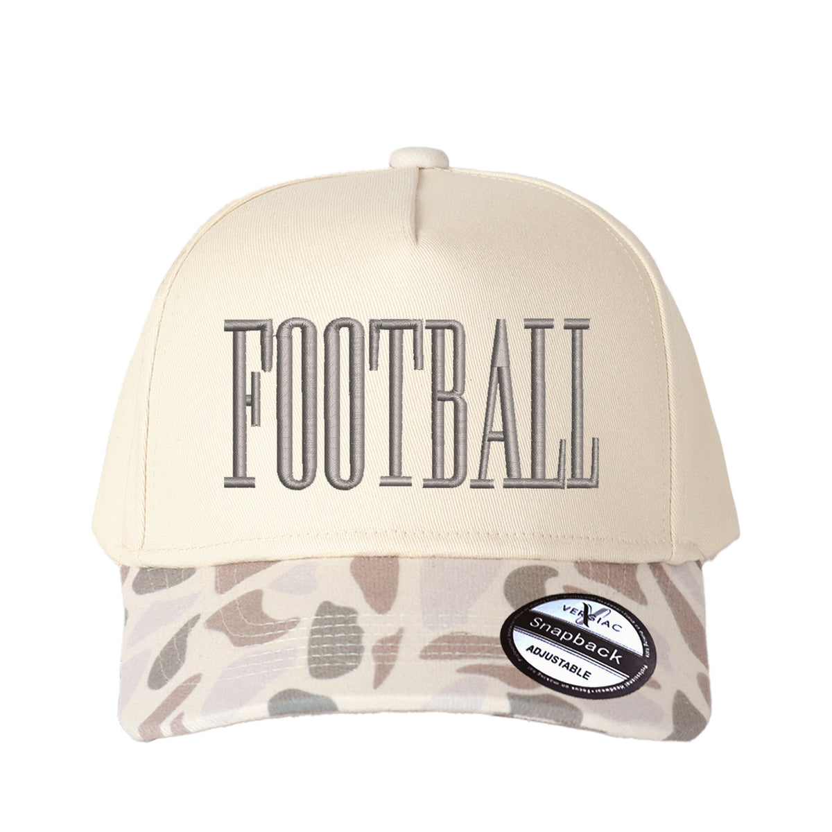 FOOTBALL Letter Embroidered Color Block Trucker Hat Unisex Adjustable Cotton Breathable Fashion Cap for Travel Daily Wear