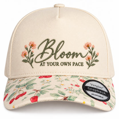 Bloom At Your Own Pace 5-Panel Trucker Hat