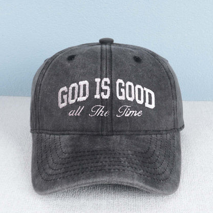 God Is Good All The Time Embroidered Trucker Hat