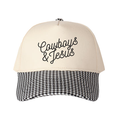 Cowboy & Jesus Embroidered Trucker Hat