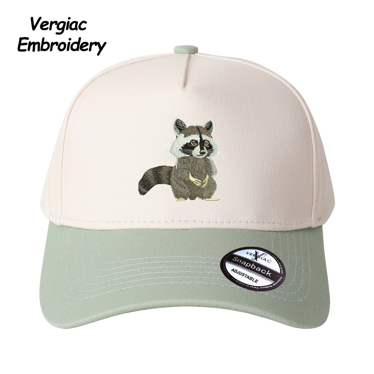 Raccoon Embroidered Trucker Hat