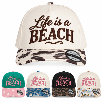 Life Is A Beach 5-Panel Trucker Hat