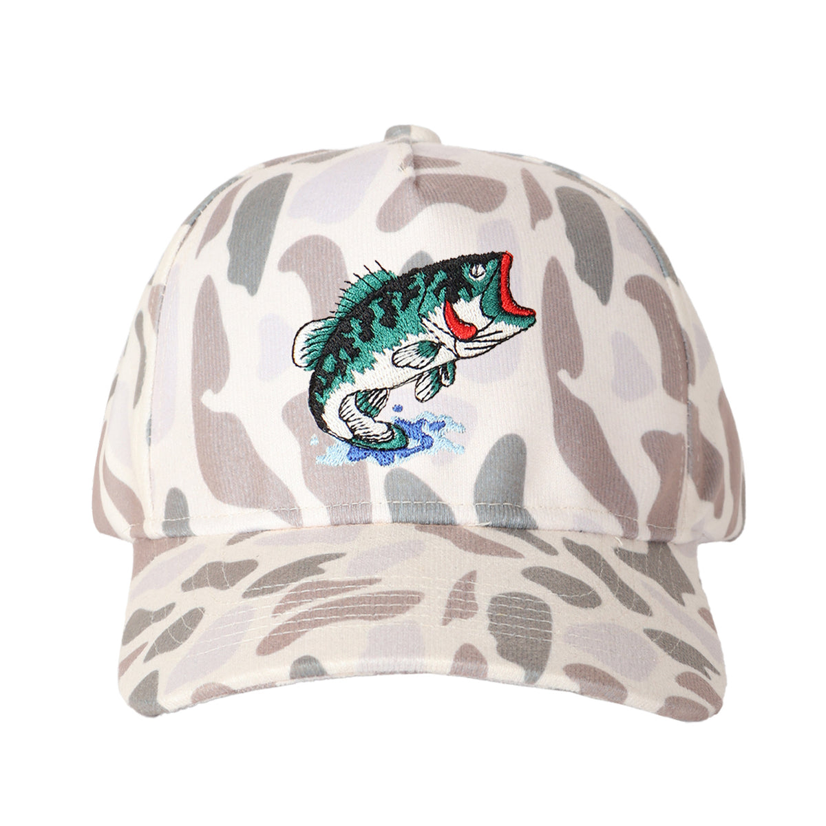 Largemouth Bass Embroidered Trucker Hat