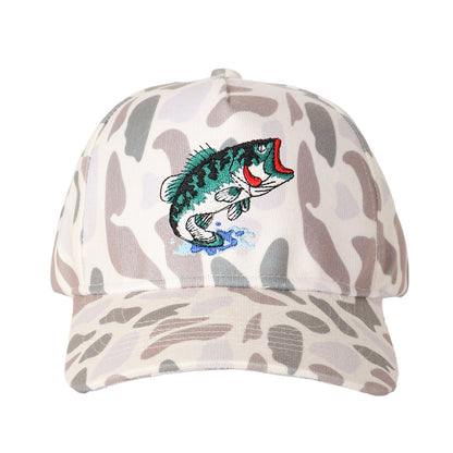 Largemouth Bass Embroidered Trucker Hat