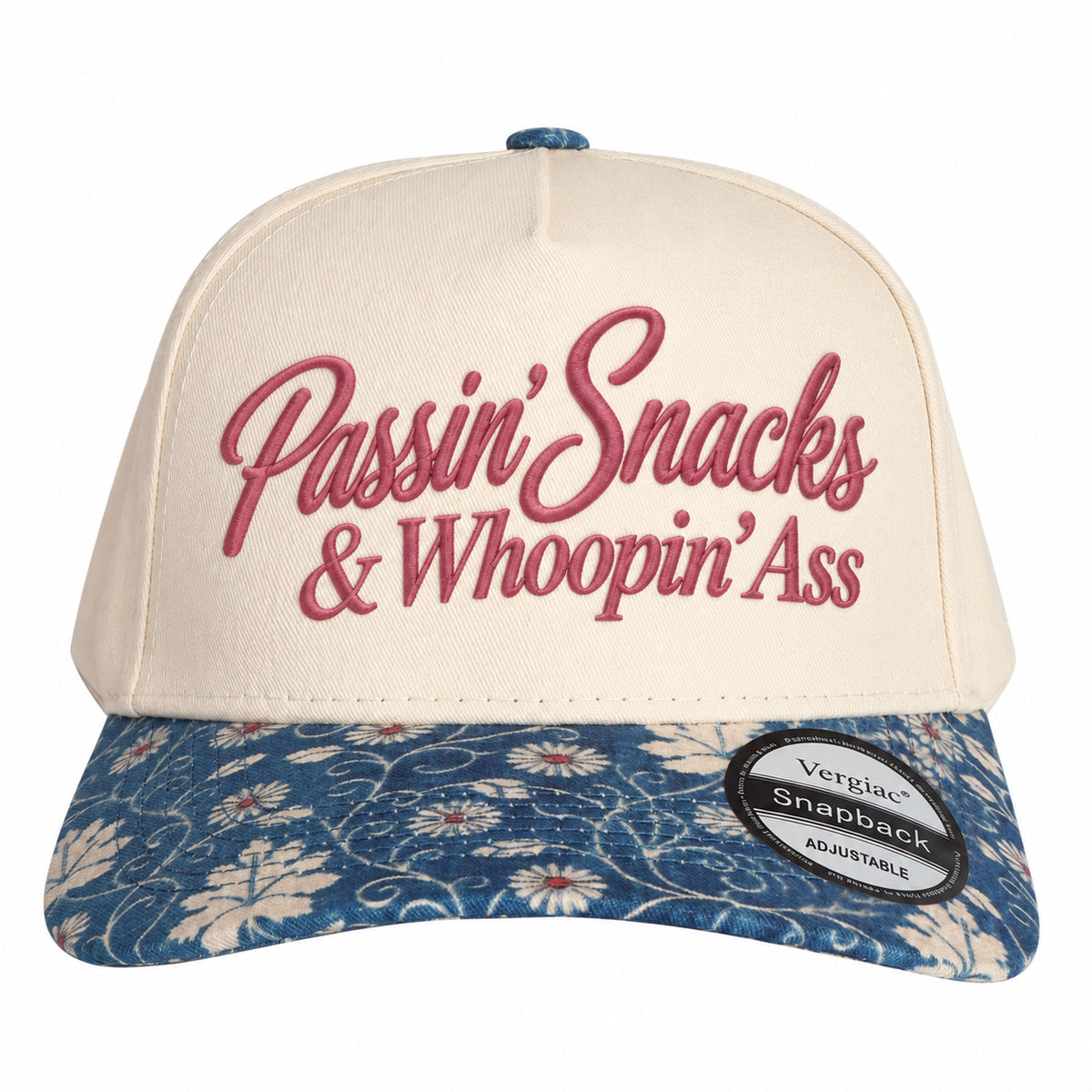 Passin Snacks & Whoopin Ass Novelty 5-Panel Trucker Hat