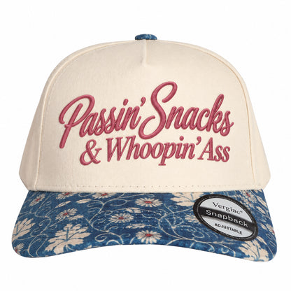 Passin Snacks & Whoopin Ass Novelty 5-Panel Trucker Hat