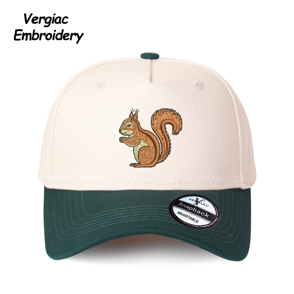 Squirrel Embroidered Trucker Hat