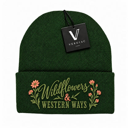 Wildflowers & Western Ways Embroidered Knit Beanie