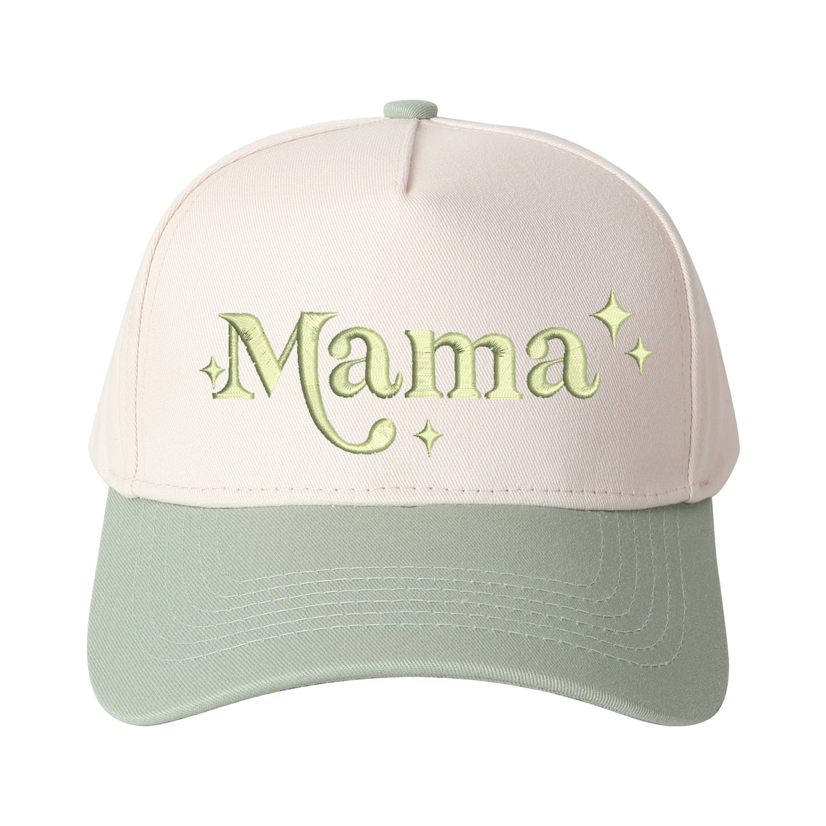 Star-accented Mama Embroidered Trucker Hat