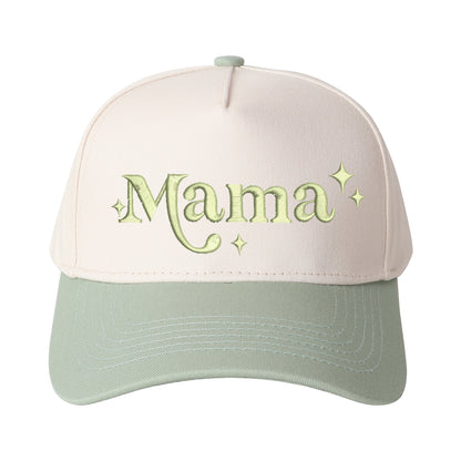 Star-accented Mama Embroidered Trucker Hat