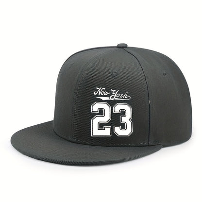 No. 23 Flat-Brim Baseball Cap