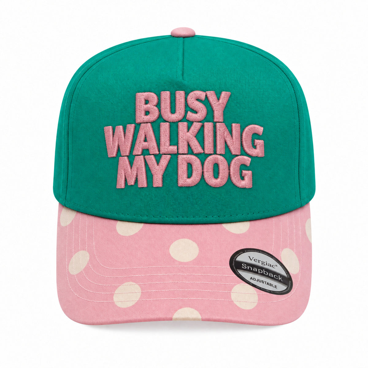 Busy Walking My Dog Pet-themed 5-Panel Trucker Hat