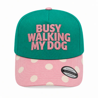 Busy Walking My Dog Pet-themed 5-Panel Trucker Hat