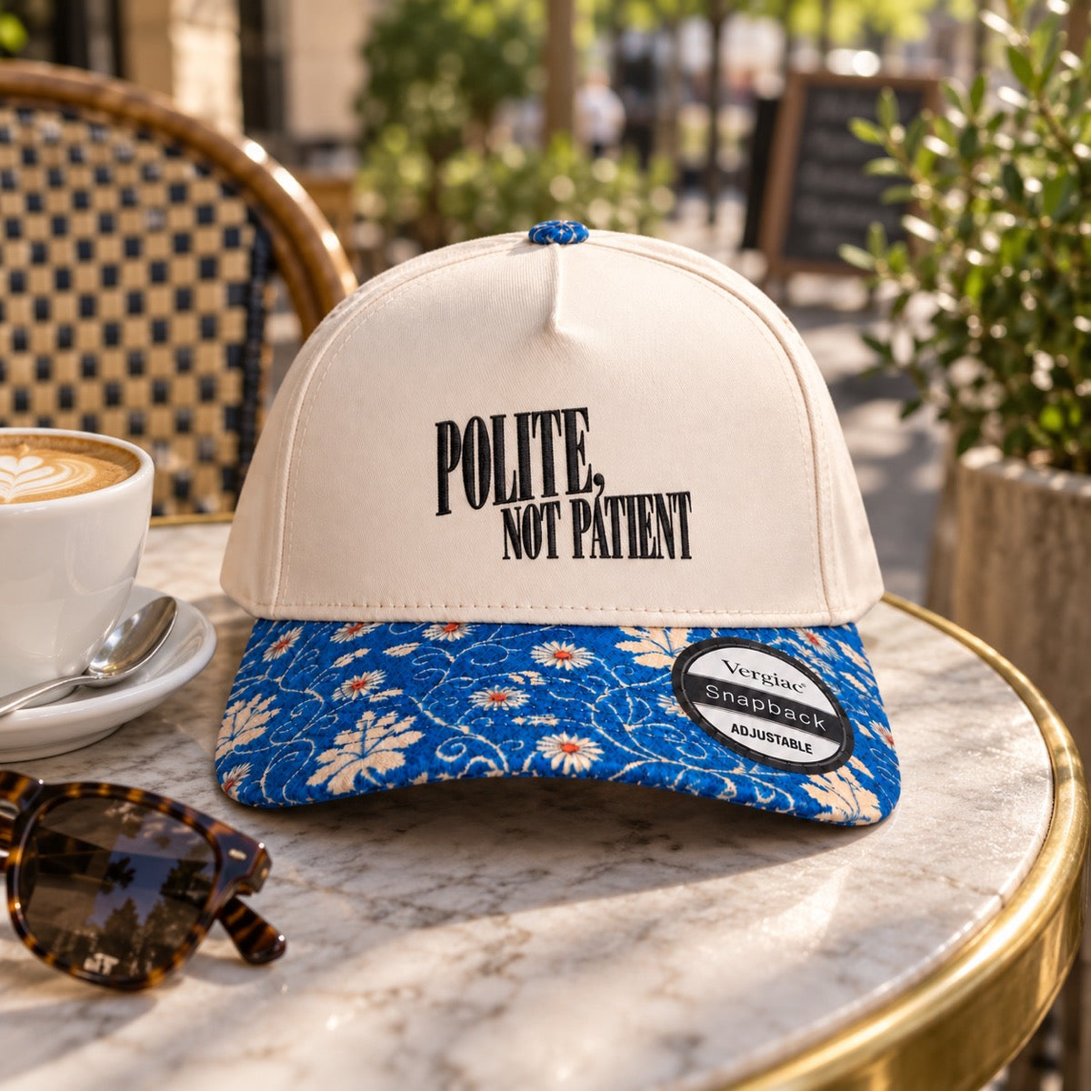 Polite, Not Patient 5-Panel Trucker Hat