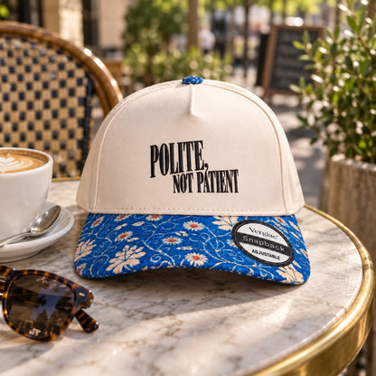 Polite, Not Patient 5-Panel Trucker Hat