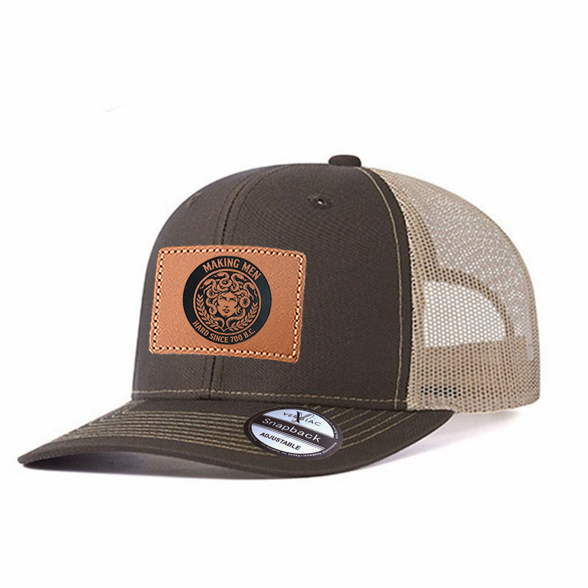Making Men Hard Since 700 B.c Leather Patch Trucker Hat
