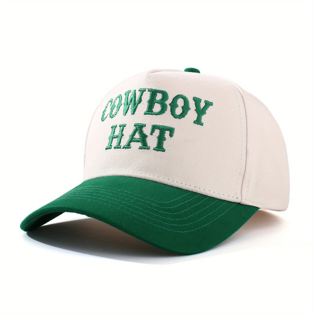 Cowboy Hat Embroidered Trucker Cap