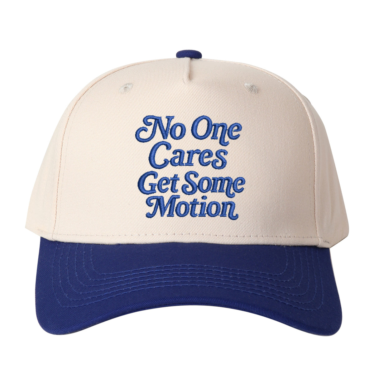 No One Cares Get Some Metion Embroidered Trucker Hat
