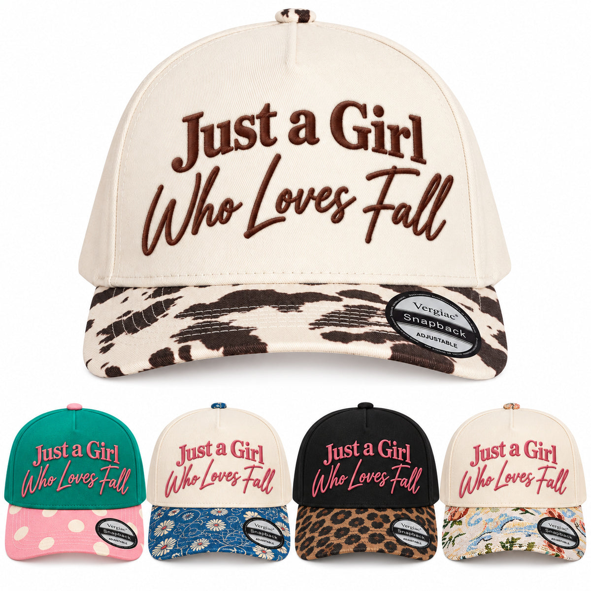 Just A Girl Who Loves Fall Fall-themed 5-Panel Trucker Hat