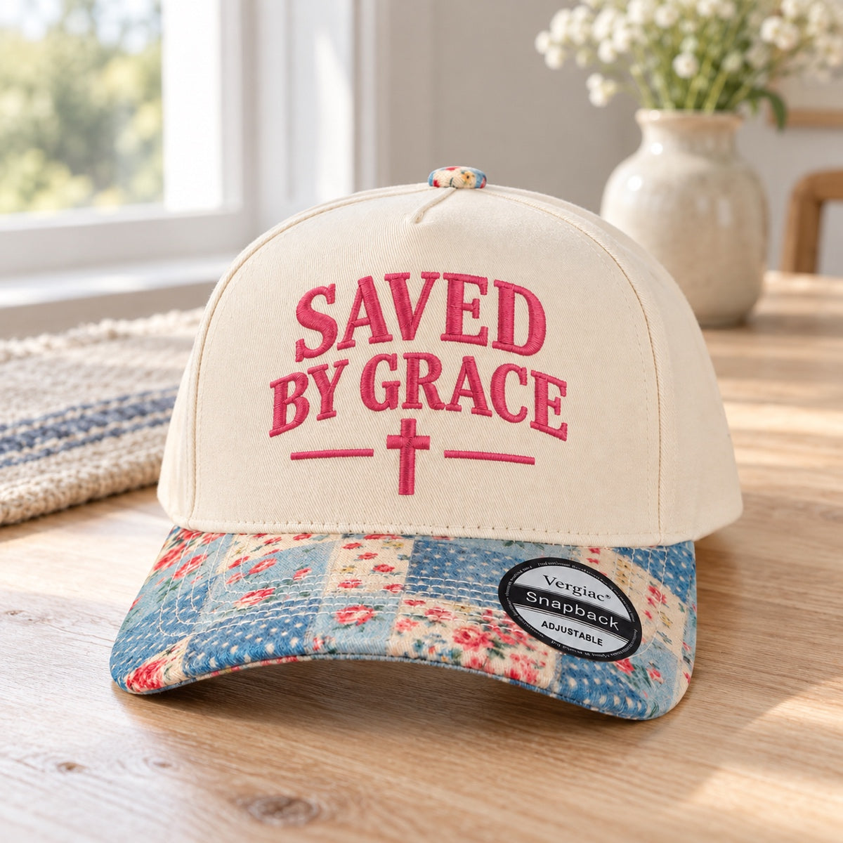 Saved By Grace 5-Panel Trucker Hat