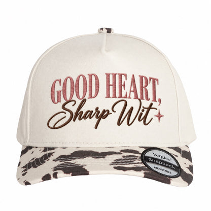 Good Heart, Sharp Wit 5-Panel Trucker Hat