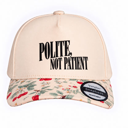 Polite, Not Patient 5-Panel Trucker Hat