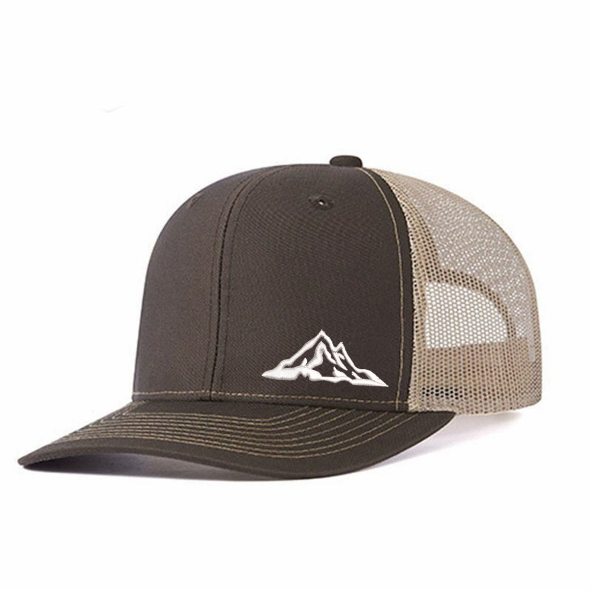 Snowy Mountain Embroidered Trucker Hat / Mesh Cap