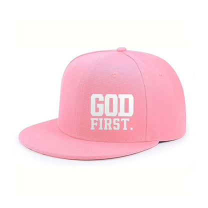 God First. Embroidered Trucker Hat