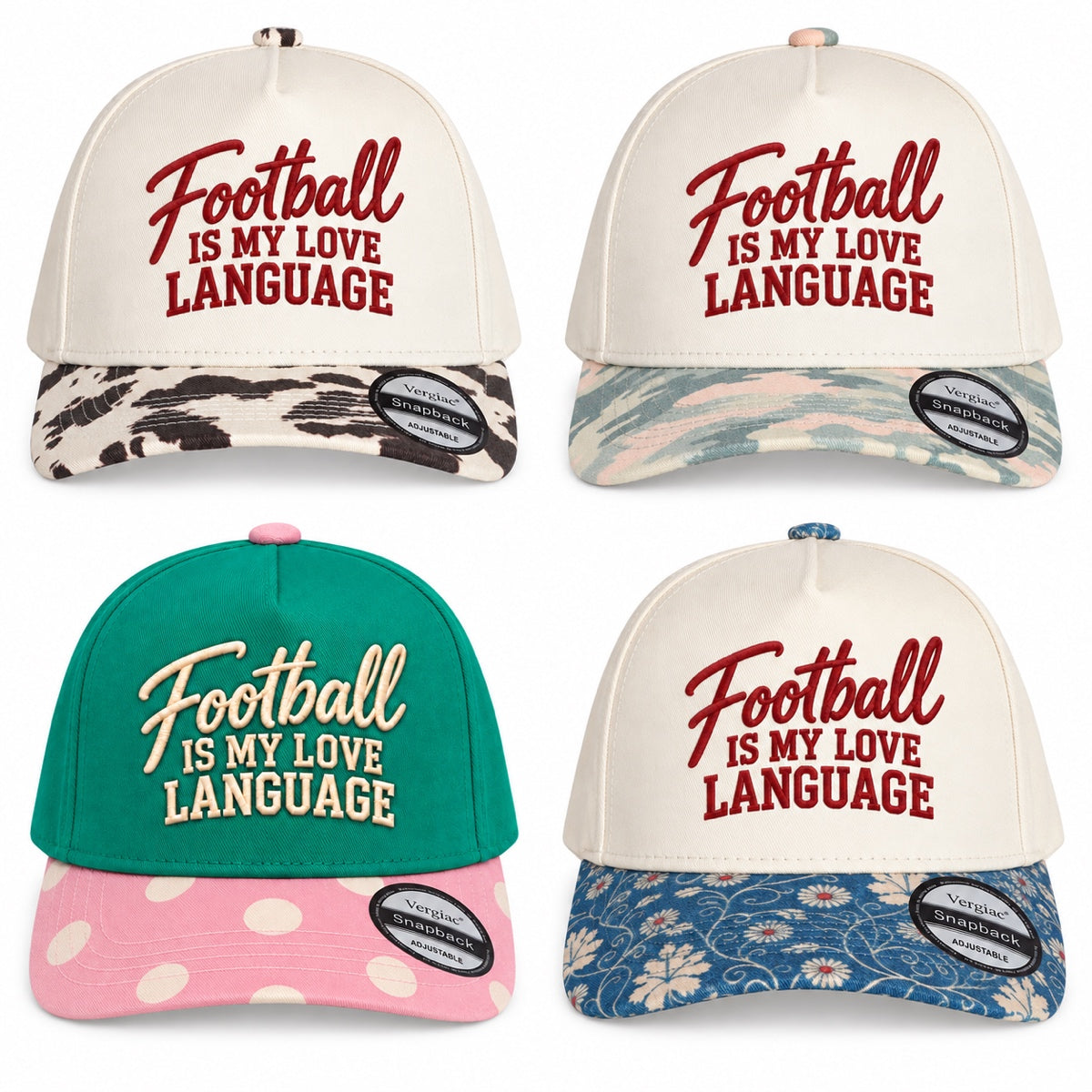 Football Is My Love Language 5-Panel Trucker Hat
