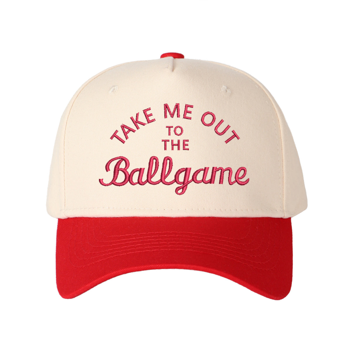 Take Me Out To The Ballgame Embroidered Trucker Hat