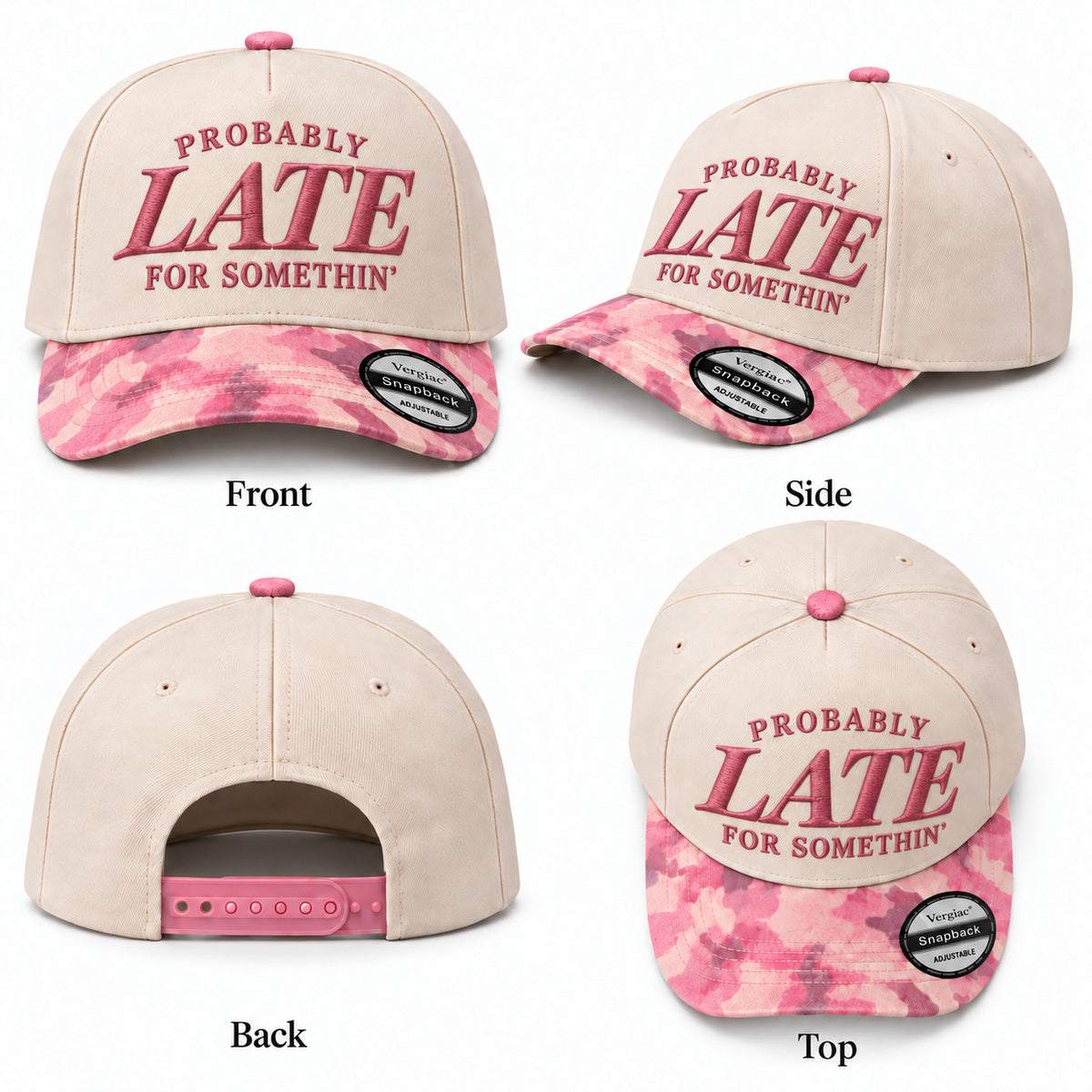 Probably Late For Somethin 5-Panel Trucker Hat