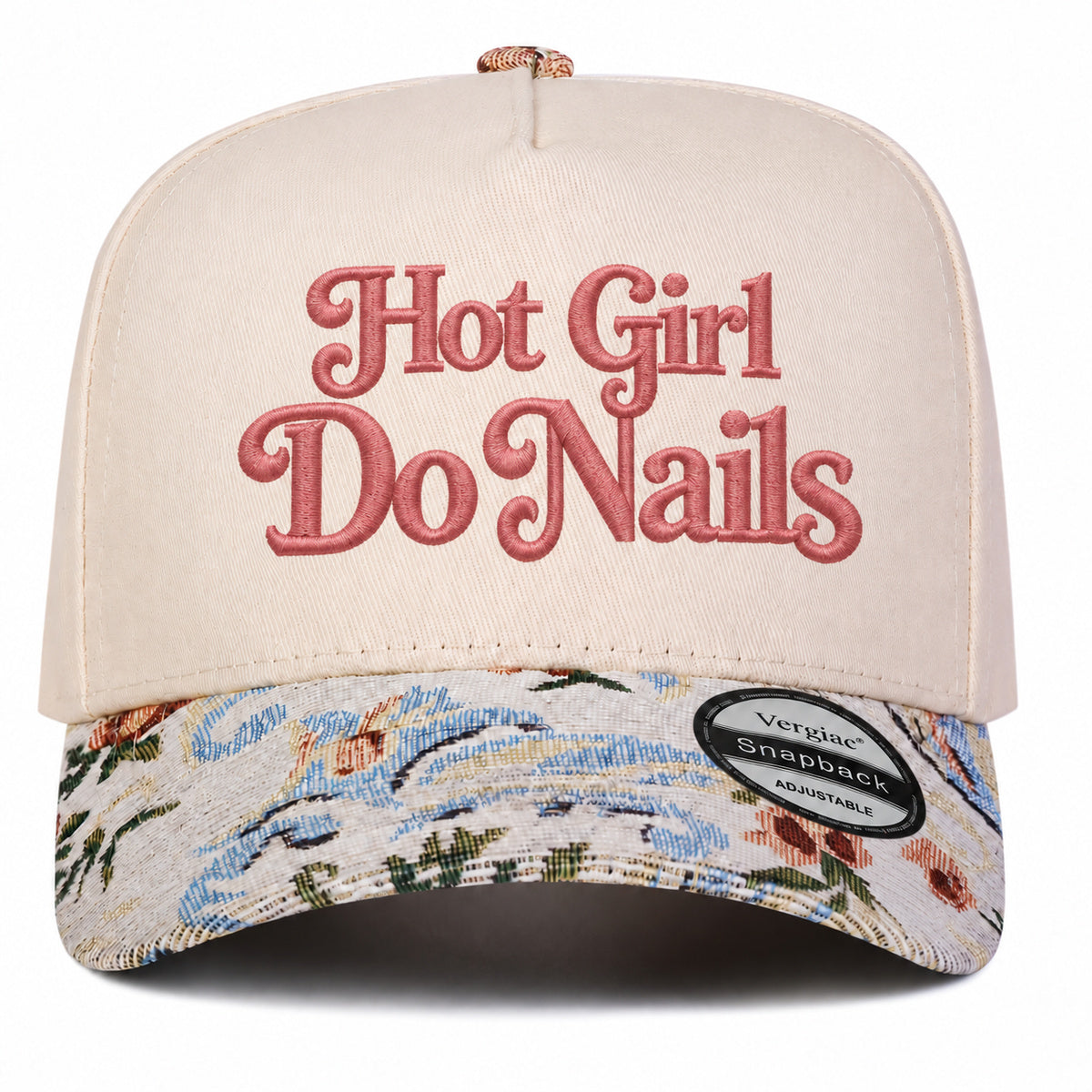 Hot Girl Do Nails Vintage 5-Panel Trucker Hat