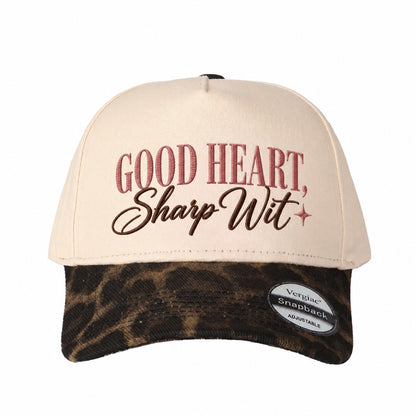 Good Heart, Sharp Wit 5-Panel Trucker Hat