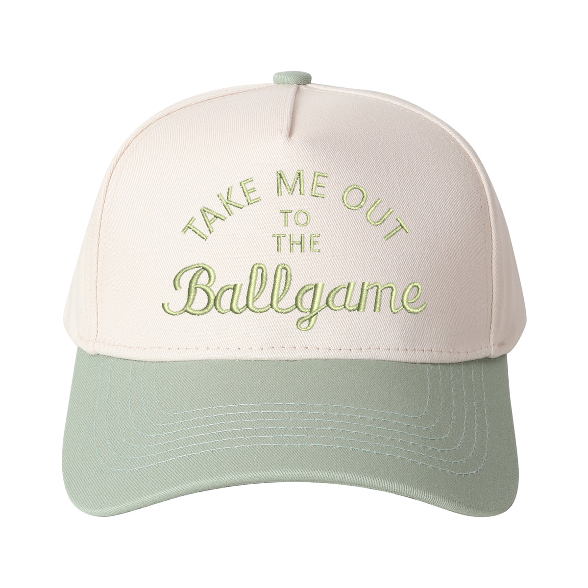 Take Me Out To The Ballgame Embroidered Trucker Hat