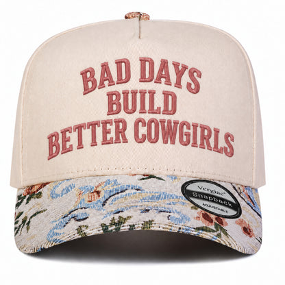 Bad Days Build Better Cowgirls Western Cowboy 5-Panel Trucker Hat
