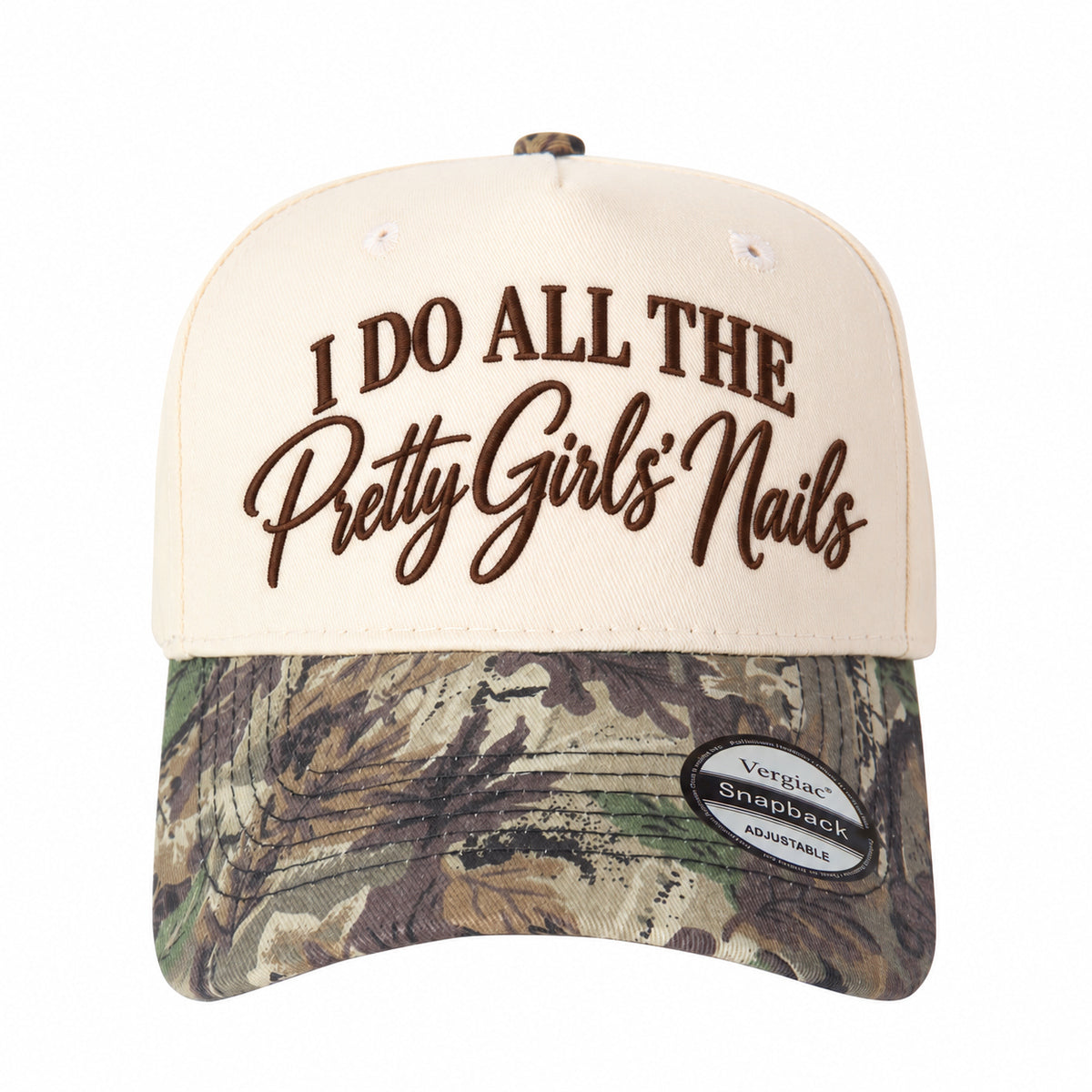 I Do All The Pretty Girls Nails Nail Art-themed 5-Panel Trucker Hat