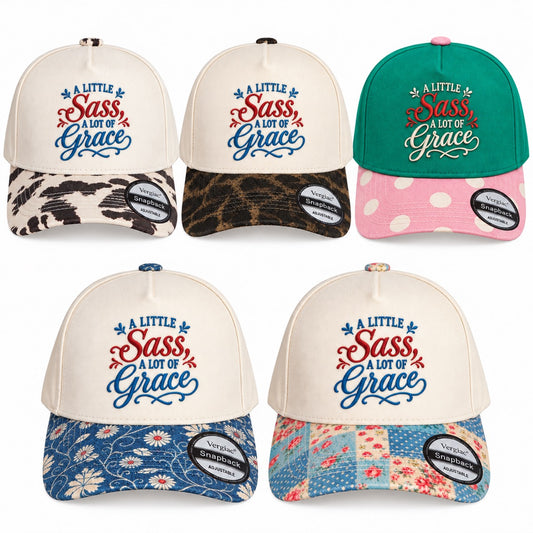 5-Panel Embroidered Cotton Trucker Hat with Printed Brim and Structured Front, Adjustable Unisex Baseball Cap, 1 Piece