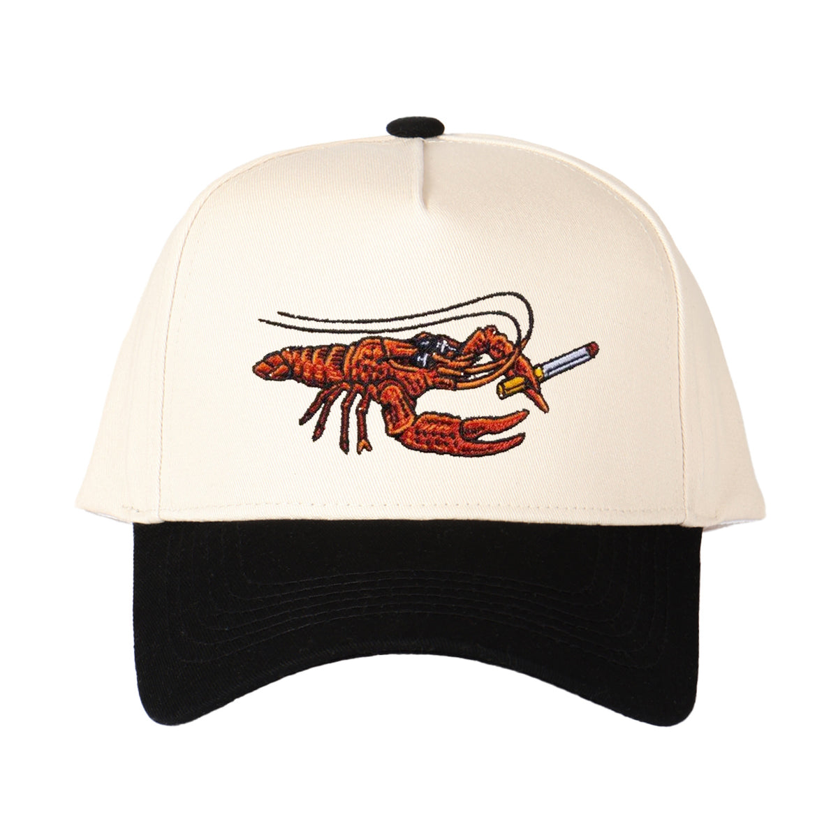 Cartoon Crayfish Embroidered Trucker Hat