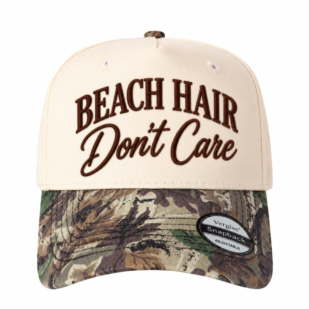 Beach Hair Dont Care Beach-themed 5-Panel Trucker Hat