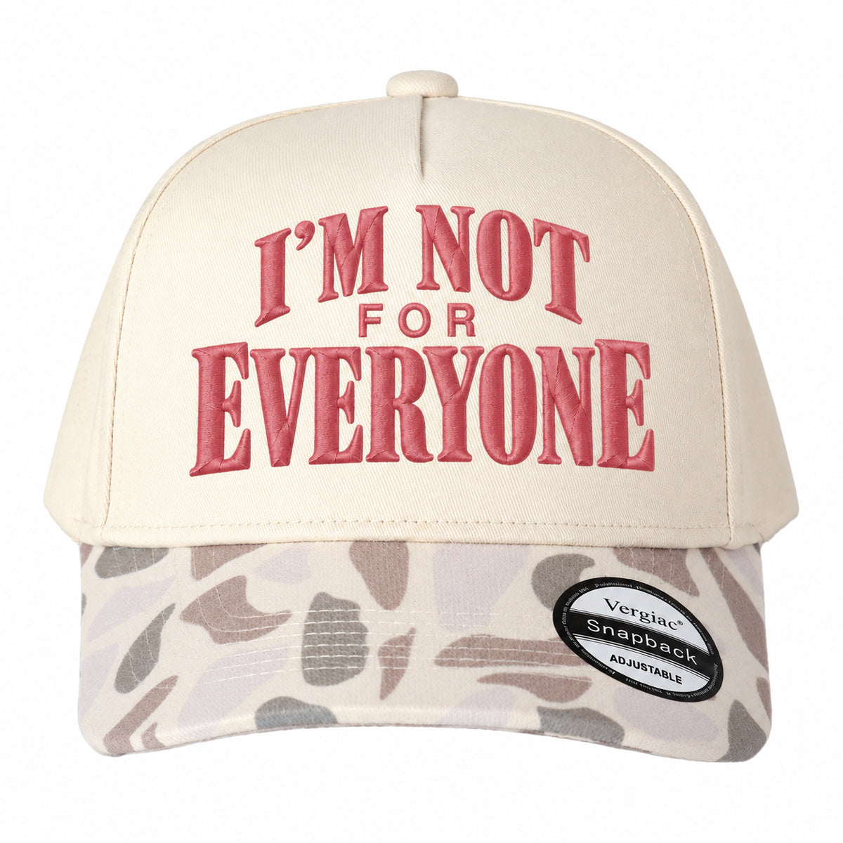 Im Not For Everyone Vintage 5-Panel Trucker Hat