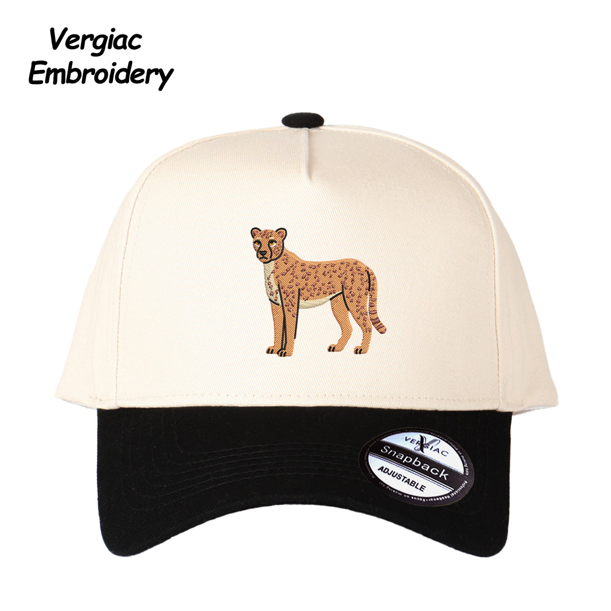 Cheetah Embroidered Trucker Hat