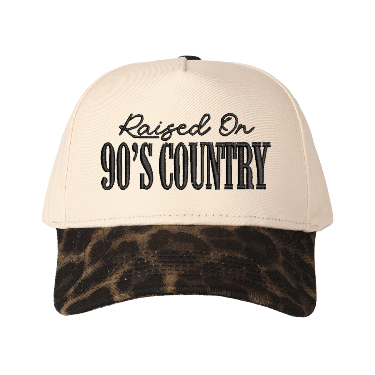 Raised On 90's Country Embroidered Trucker Hat